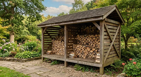 Как хранить дрова на участке